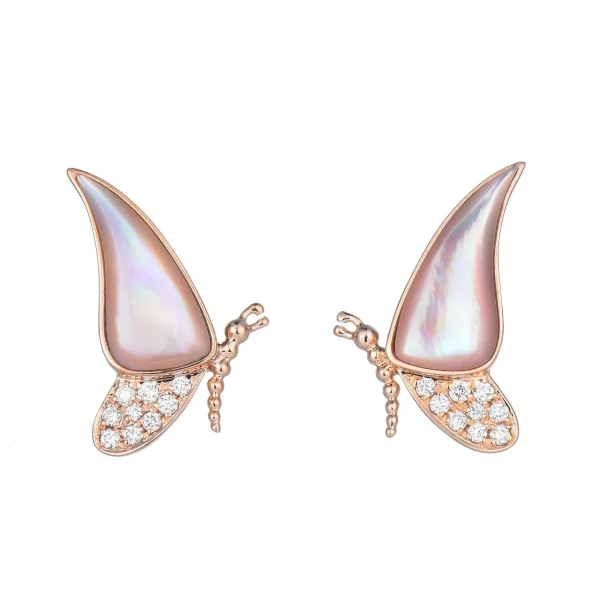 Pink Butterfly (Earrings)